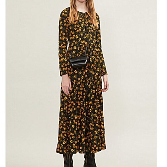 FREE PEOPLE Tiers Of Joy Floral-print Stretch-jersey Midi Dress - Picture 2 of 8